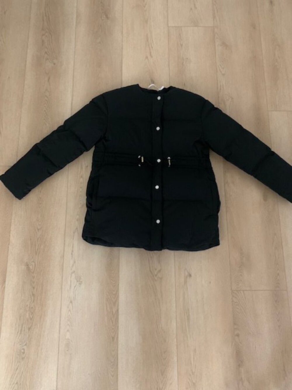 & Other Stories Thick Heavyweight Black Quilted‎ Puffer Jacket Size 8